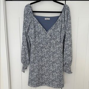 PAPER CRANE Floral Long Sleeve Dress